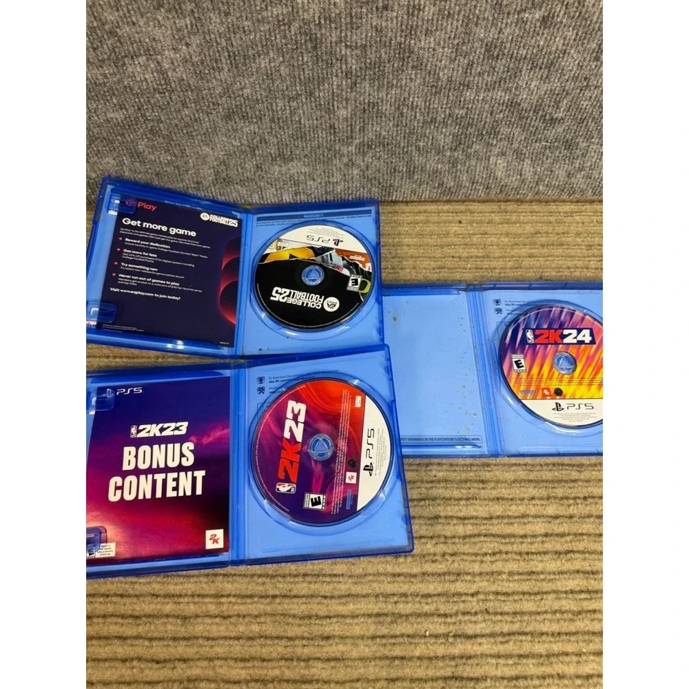 PS5 Sports Game Lot College Football 25 NBA 2K25 2K24 2K23 MLB Show 24 FIFA 22